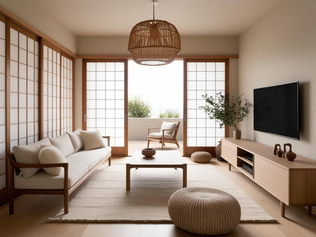 Living Room Japandi Style
