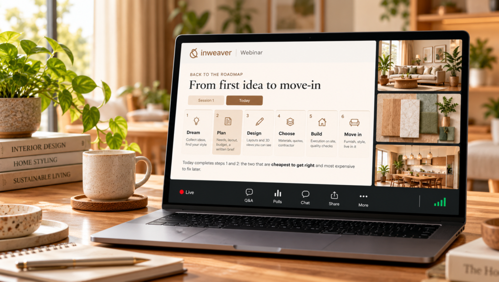Cosy Inweaver Webinar Workspace